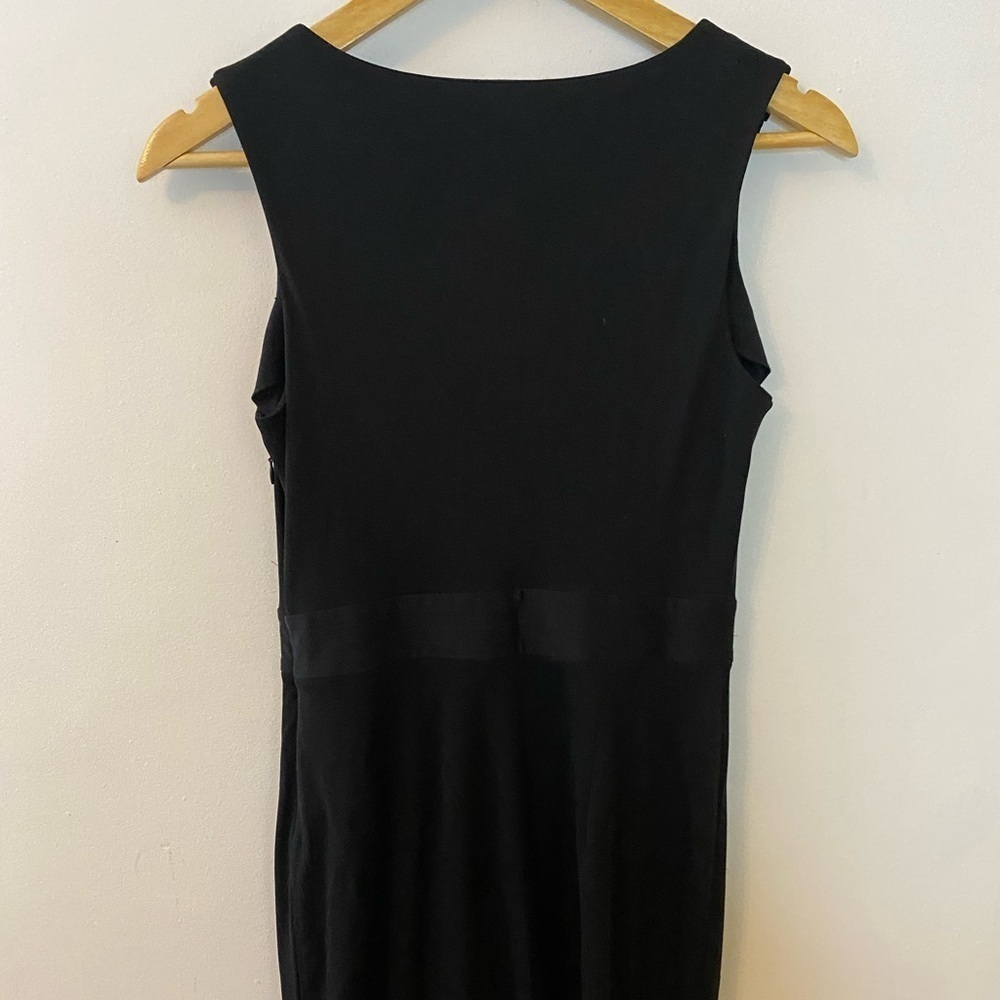Tory Burch Cowl Front Button Shoulder Sleeveless Dress - Picture 6 of 9